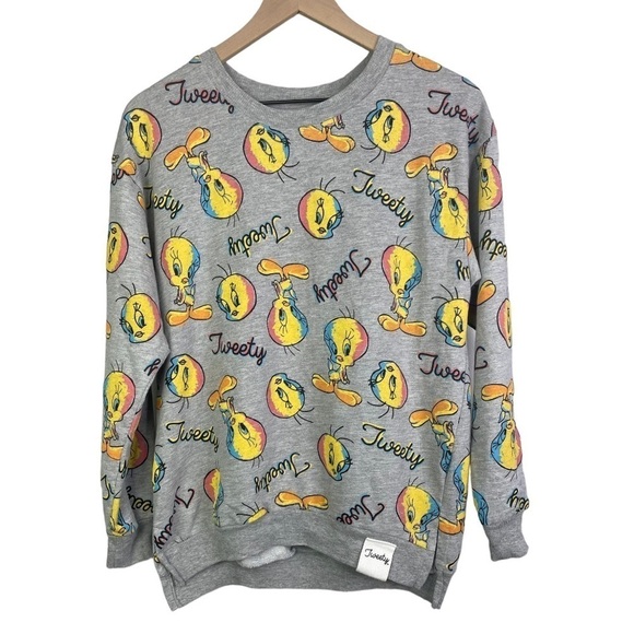Looney Tunes Women’s Tweety Bird Lightweight Sweatshirt - Picture 1 of 3